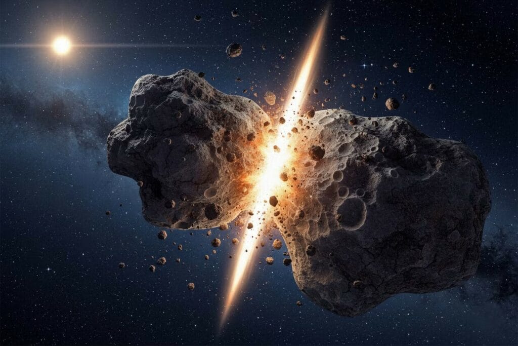 zderzające się planetozymale