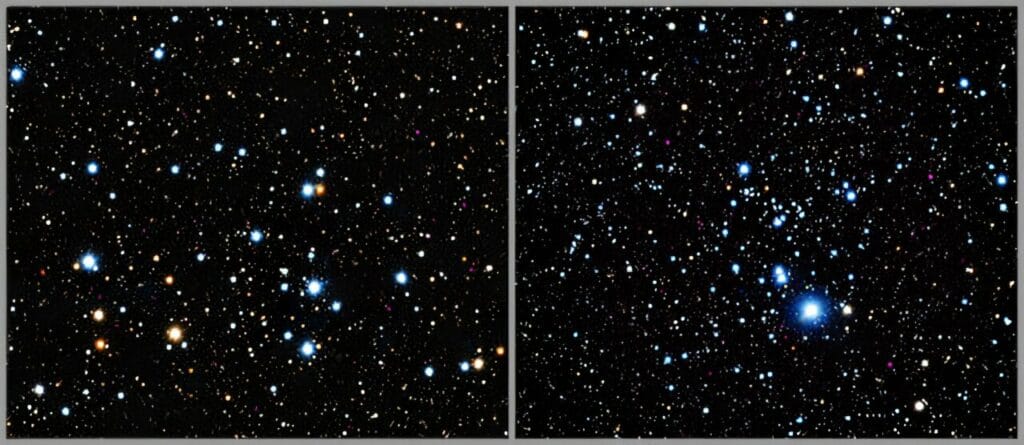 Gromady otwarte Trumpler 3 i NGC 2353